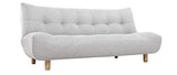 Miliboo Canapé Convertible scandinave Gris et chêne Yumi