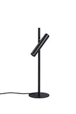 LUUK LIFESTYLE Lampe de table à LED, design esthétique minimaliste, lampe de bureau, lampe de lecture, lampe de chevet, contrôle tactile, luminosité réglable, luminaire d’appoint, noir mat