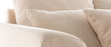 Miliboo Canapé déhoussable 3 Places en Tissu écru Fever