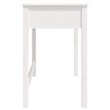 LAPOOH Bureau avec tiroirs Blanc 100x50x78 cm Bois Massif de pin,Bureau avec Rangement,Rangement Bureau,Bureau d'angle