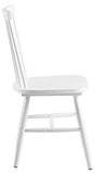 AC Design Furniture Susanne Chaises de salle à manger Lot de 2, H: 86 x l: 50,5 x L: 49,5 cm, Blanc, Bois, 2 pc