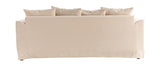 Miliboo Canapé déhoussable 3 Places en Tissu écru Fever