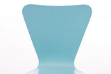 Chaise Empilable Calisto en Bois - Assise Ergonomique - Chaise de Salle d'Attente en Bois Chaise, Hauteur Assise 45 cm -Couleurs au Choix:, Couleurs:Bleu Clair