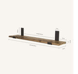 HANNUN - Table Console Zinek | Console Meuble d'entrée 120 x 85 Cm | Design Rustique | Table d'Appoint en Bois Massif d'Épicéa Recyclé Durable | Bout de Canapé pour l'Entrée Couloir Chambre Salon
