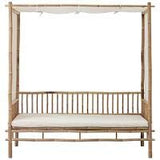 Mandisa Canapé Bambou/Toile 80x180 cm