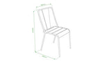 Oviala Chaise de Jardin en métal, Dieppe