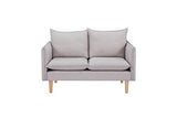 Marque Amazon - Movian Keitele- Canapé 2 places, 130 x 82 x 84 cm, Gris clair