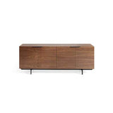 M-034 Buffet Contemporain Couleur Noyer et métal Noir Artemis