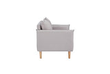 Marque Amazon - Movian Keitele- Canapé 2 places, 130 x 82 x 84 cm, Gris clair