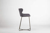 Chaise de bar moderne en tissu piqué losange, pieds effet laiton, cuisine, tabouret de bar, tissu velours