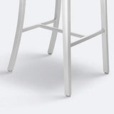 XINGPING Navy Bar Tout en Aluminium Retour Chaise de Bar Café Table Et Chaise Combinaison Tabouret Haut Café Table Et Chaises Tabouret De Bar (Couleur : 66cmsitting High)