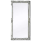 Tidyard Miroir Mural Magnifique pour Salle de Bain/Dressing Style Baroque Argenté 120 x 60 cm