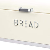 KitchenCraft Lovello Boîte à Pain en Acier, 42 x 22 x 18 cm, Couleur Crème