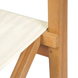 vidaXL Chaises de metteur en scène Pliantes 2 pcs Bois de Teck Massif