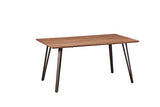 ambiato NB. Table à Manger en Panneau MDF Noir 160 x 90 cm Table de Cuisine
