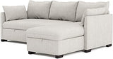 BUDWING Orlando Canapé Convertible d'angle Lit Chaise Longue Coffre Réversible Droite et Gauche Beige