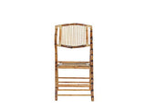 Beliani - Lot de 4 Chaises Pliantes - Trentor - en Bambou et Rotin, Marron