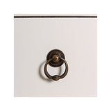 Tousmesmeubles Armoire lingère 2 Portes, 2 tiroirs Blanc Meuble Chinois - Pekin - L 55 x l 33 x H 185 - Neuf