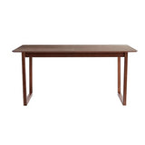 Miliboo Table à Manger Extensible rectangulaire en Bois foncé Noyer L160-240 cm LAHO