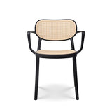 Kosmi - Chaise de Salle à Manger Noire au Style Vintage avec accoudoirs