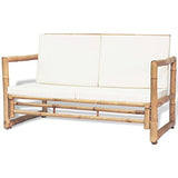 vidaXL Mobilier de Jardin 12 pcs Bambou Salle à Manger Extérieur Salon Jardin