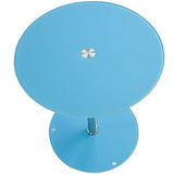 Albatros Table en Verre Sunset, Bleu, Table d'appoint Ronde, Hauteur 50cm, Table de Cocktail/Table Basse