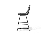 Beliani - Chaise de Bar - Preston - Acier, Noir