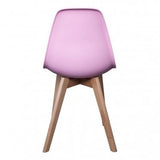 MATHI DESIGN Pop - Chaise Couleur Pieds Bois