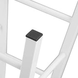 WOLTU BH130ws-2 Lot de 2 Tabourets de Bar Tabouret de Bistrot Structure en Acier Stable et Durable Surface d'assise en MDF,Blanc
