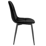 Lestarain Chaises de Salle à Manger, Chaise Salon, Chaise Scandinave, Chaise de Cuisine en Velours avec Pieds en métal, Assise Rembourré, Nior LCNI109004-2