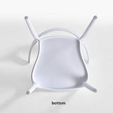 Bureau en Plastique Chaise Klaxon avec Dossier Dining Chair Hôtel Négociation Chaise D'extérieur Chaise De Loisirs, Stable Et Durable 4 Pack,Rouge