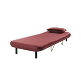 Bedz Banquette bz 1 Place - Velours Rose thé - Vintage - l 85 x p 90 cm
