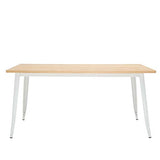 SKLUM Table LIX en Bois (160x80) Blanc Bois Naturel - (Plus de Couleurs)