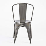 SKLUM Chaise LIX Brossée Bar Cuisine Salle à Manger Design Industriel Finition brossée