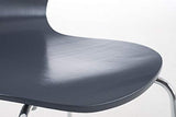 Chaise Empilable Calisto en Bois - Assise Ergonomique - Chaise de Salle d'Attente en Bois Chaise, Hauteur Assise 45 cm -Couleurs au Choix:, Couleur:Gris