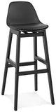 Générique Tabouret de Bar Design Turel Black 42x48x102 cm