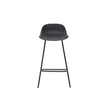 Miliboo Tabourets de Bar Design Noirs H65 cm (Lot de 2) Ella