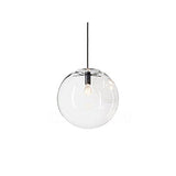 MZStech Billes en Verre Luminaire Suspension Boule verre Lustre Pendentif Lampe (30cm)