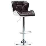 Tabouret de Bar en Cuir synthétique Marron