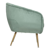 Fauteuil Solaro - Vert céladon - Velours - Atmosphera créateur d'intérieur