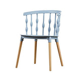 SSZZ Accueil Retour en Plastique Chaise À Manger Designer Café Bureau pour Discuter De Chaises, Simples Et Belles Et Durables,Bleu
