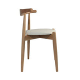Rojas Mobiario SIL0269 Chaise, Structure en Bois de hêtre Massif et Assise tapissée en Simili Cuir, Blanc/Noir, Taille Unique