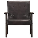 vidaXL Fauteuil Chaise de Chambre à Coucher Siège de Salon Meuble Mobilier de Salon Maison Intérieur Salle de Séjour Bureau Gris Cuir Véritable