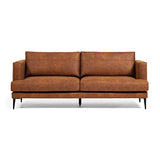 Kave Home - Canapé Tanya 2 Places rembourré Marron Clair 183 cm