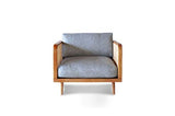 pib Fauteuil en Bois et cannage starheim - Bois Massif, Grand Confort d'assise, Association Facile, Finition Vernie | Un Fauteuil atypique au Magnifique cannage - Brun Noisette (L85 x H79 x P83 cm)
