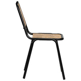 vidaXL 2X Bois de Manguier Chaise de Salle à Manger Chaise à Manger Cuisine