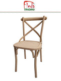 Fleda TRADING Chaise de Style Village, modèle viennois, en métal, Effet Vieilli minable, Pack DE 4 CHAISES (Bois)