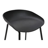 Miliboo Tabourets de Bar Design Noirs H75 cm (Lot de 2) Pebble