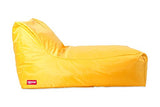 roomox Pouf Relax Lounge l’Original – Pouf géant pour intérieur et extérieur 100 x 70 x 65 cm,avec Housse Jaune résistante à l’Eau.
