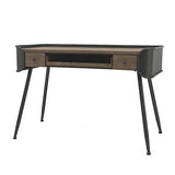 chemin_de_campagne Bureau à Tiroirs Industriel en Métal Bois 120 cm x 81 cm